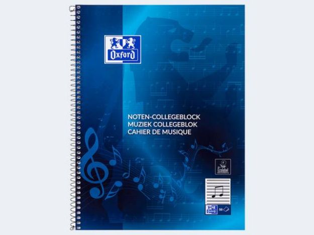 Bild von Notenblock College 90g 50 Blatt Oxford 4 Löcher - Eine Verkaufseinheit = 10 Stück - 100050345