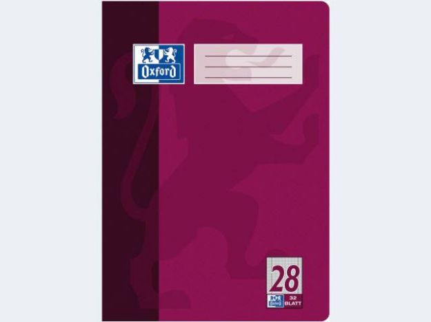 Bild von Heft A4/32 Lin28 kariert mR li/re Oxford - Eine Verkaufseinheit = 10 Stück - 100050332