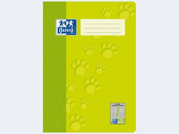 Bild von Heft A4/16 Lin1 farbig hinterlegt Oxford - Eine Verkaufseinheit = 15 Stück - 100050400