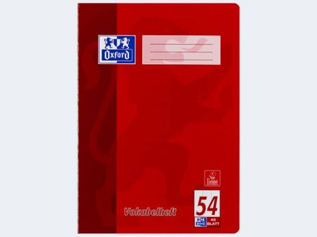 Bild von Vokabelheft A4/40 Lin54 liniert Oxford - Eine Verkaufseinheit = 10 Stück - 100050337