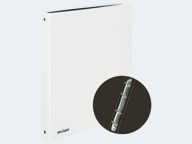 Bild von Milan Ringbuch A4 weiss 4-Rg - 605002