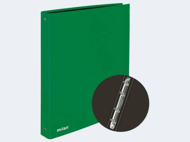 Bild von Milan Ringbuch A4 grün 4-Rg - 605005