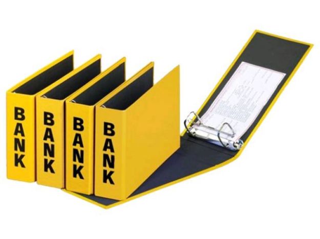 Bild von 1 Stück Bankordner 25x14cm gelb Buchbinder Verarbeitung - 40801-04