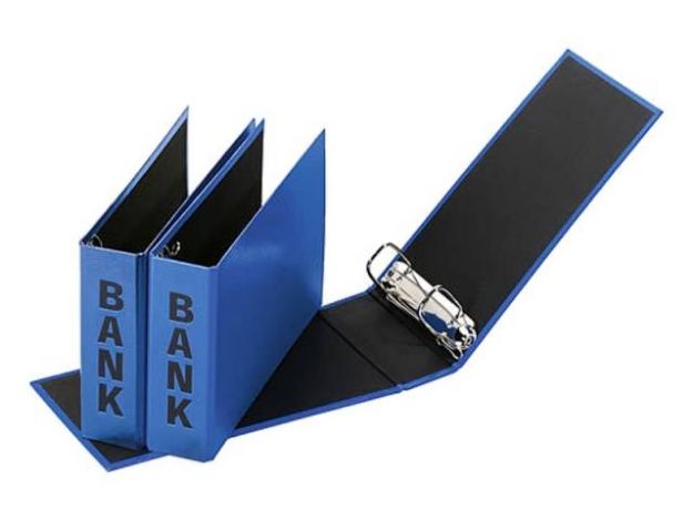 Bild von 1 Stück Bankordner 25x14cm blau Buchbinder Verarbeitung - 40801-06