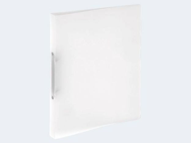 Bild von Ringbuch A4 16mm transparent PP 2-Rg m Niederhalte - 20901-19