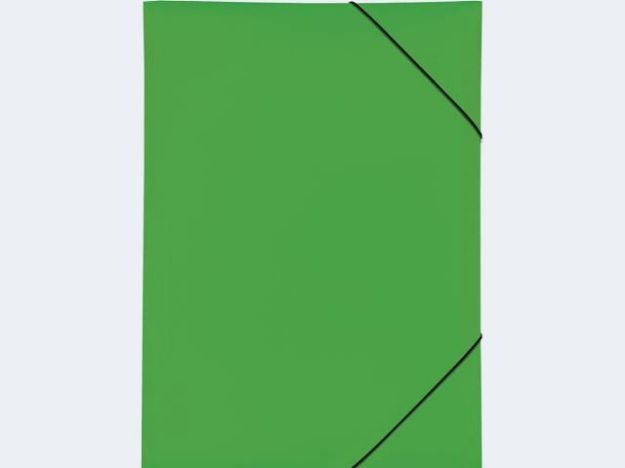 Bild von Gummizugmappe A3 grün PP 3 Einschlagklappen - 21638-05