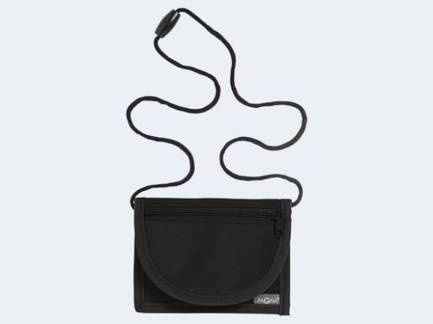 Bild von Brustbeutel Basic schwarz 13x10cm Nylon - 99507-01