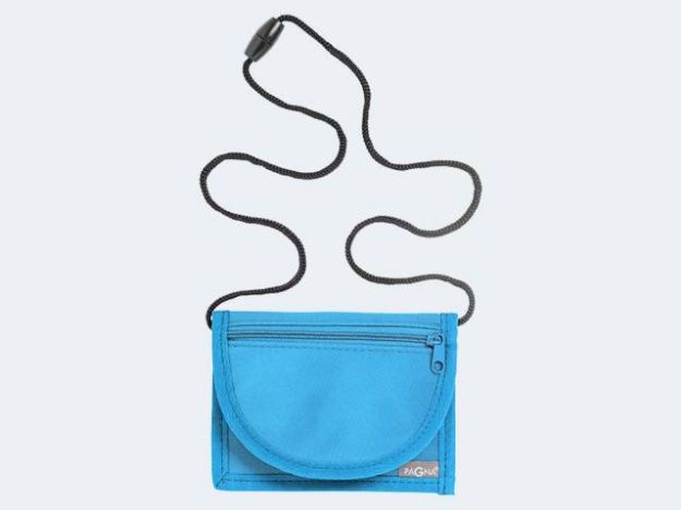 Bild von Brustbeutel Trend hellblau 13x10cm Nylon - 99507-20