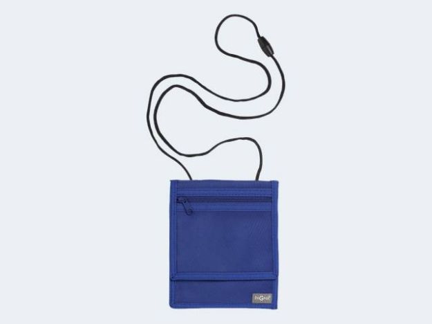 Bild von Brustbeutel Basic blau 16x13cm Nylon - 99508-06
