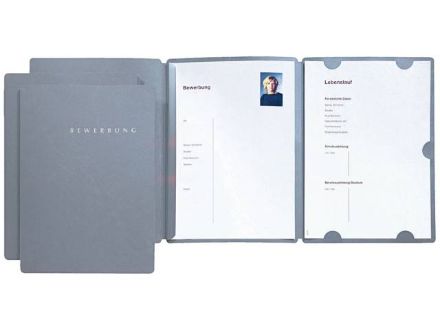 Zeige Details für Bewerbungsset grau 3 Mappen und Versandtasc - 22028-06 Bild von Bewerbungsset grau 3 Mappen und Versandtasc - 22028-06