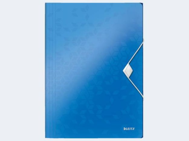 Bild von Eckspanner WOW A4 blau metallic PP - 45990036