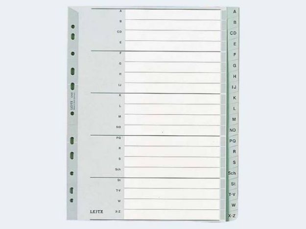 Bild von Register A4 1260 A-Z Plastik - 12600000