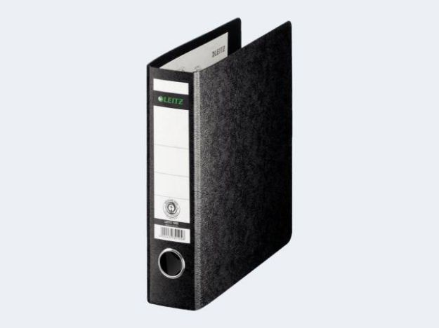 Bild von Ordner A5 hoch 1065 schwarz Hartpappe mit Griffloc - 10650000