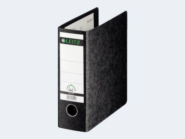 Bild von Ordner A5 hoch 1075 schwarz Hartpappe mit Griffloc - 10750000