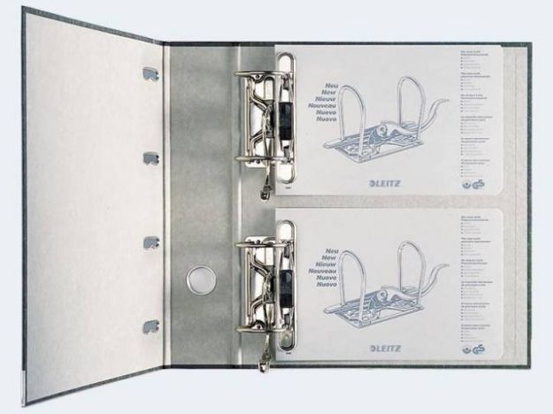 Bild von Doppelordner A4/75 schwarz Leitz 1092 2xA5 quer - 1092 00