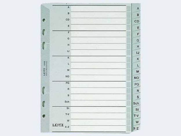 Bild von Register A5 1265 A-Z Plastik - 12650000