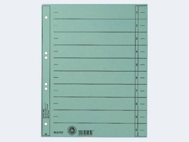 Bild von Trennblatt A4 1658 hellblu Manilakarton durchgefär - 16580030