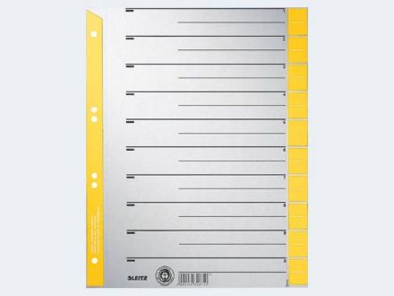 Zeige Details für Trennblatt A4 1652 gelb grau Karton - 16520015 Bild von Trennblatt A4 1652 gelb grau Karton - 16520015