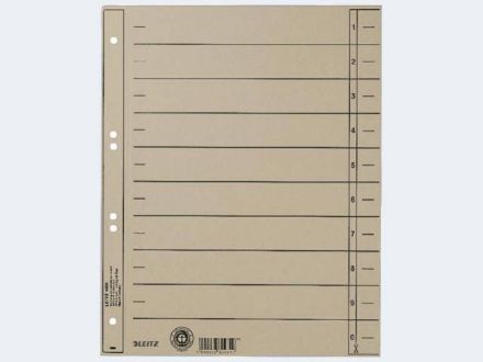 Zeige Details für Trennblatt A4 1658 grau Manilakarton durchgefärb - 16580085 Bild von Trennblatt A4 1658 grau Manilakarton durchgefärb - 16580085