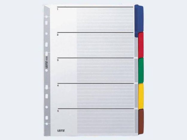 Bild von Blancoregister A4 4320 5-tlg farbiger Karton - 43200000