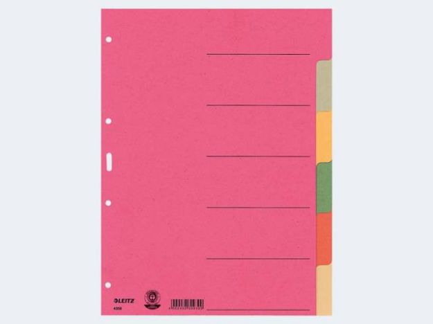 Bild von Blancoregister A4 4358 6-tlg farbiger Karton - 43580000