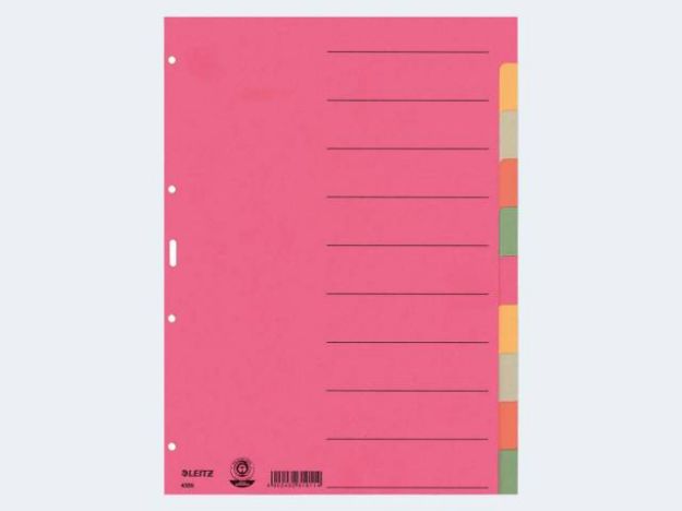 Bild von Blancoregister A4 4359 10-tlg/5 farbiger Karton - 43590000