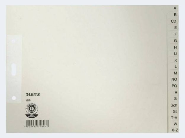 Bild von Register A4 1210 A-Z halbe Höhe Tauen - 12100085