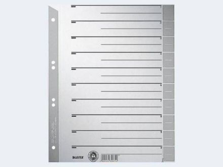 Zeige Details für Trennblatt A4 1652 grau grau Karton - 16520085 Bild von Trennblatt A4 1652 grau grau Karton - 16520085