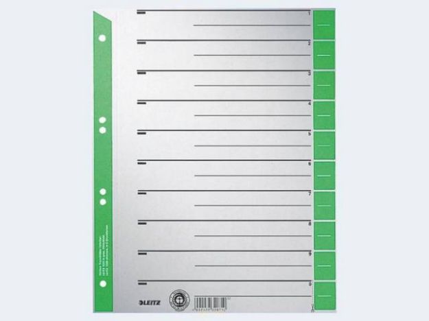 Bild von Trennblatt A4 1652 grün grau Karton - 16520055