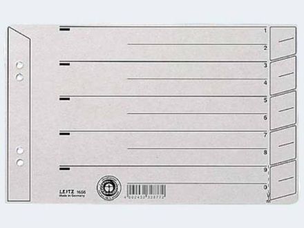 Zeige Details für Trennblatt A5 1656 grau quer Karton - 16560085 Bild von Trennblatt A5 1656 grau quer Karton - 16560085