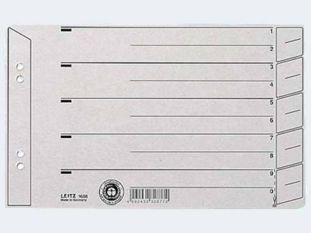 Bild von Trennblatt A5 1656 grau quer Karton - 16560085