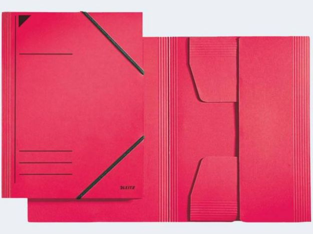 Bild von Eckspanner A4 3981 rot Karton 450gr m 3 Klappen - 39810025