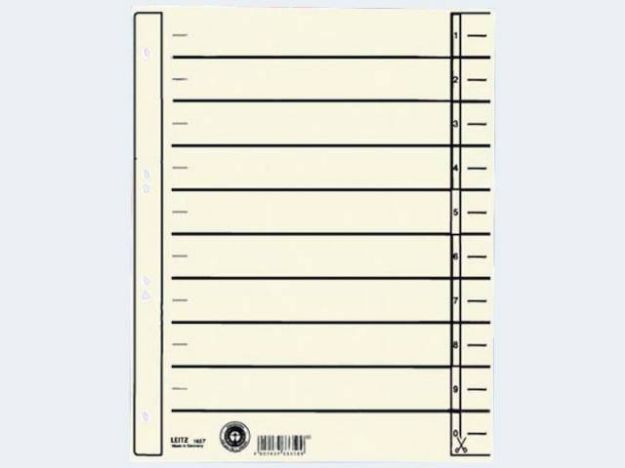 Bild von Trennblatt A4 1657 chamoise Karton - 16570011