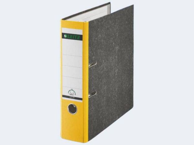 Bild von Ordner A4/80 1080 gelb Pappe farbiger Rücken - 10805015