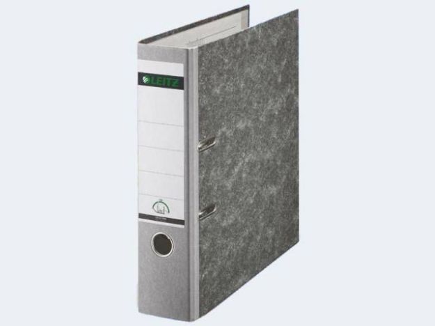 Bild von Ordner A4/80 1080 grau Pappe farbiger Rücken - 10805085