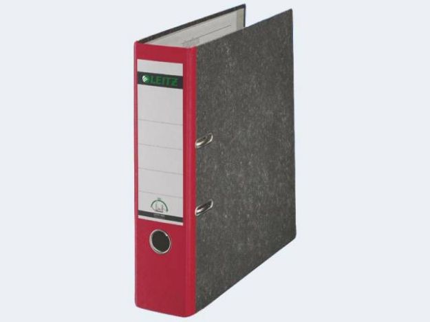 Bild von Ordner A4/80 1080 rot Pappe farbiger Rücken - 10805025