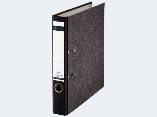 Bild von Ordner A4/52 1050 schwarz Pappe farbiger Rücken - 10505095