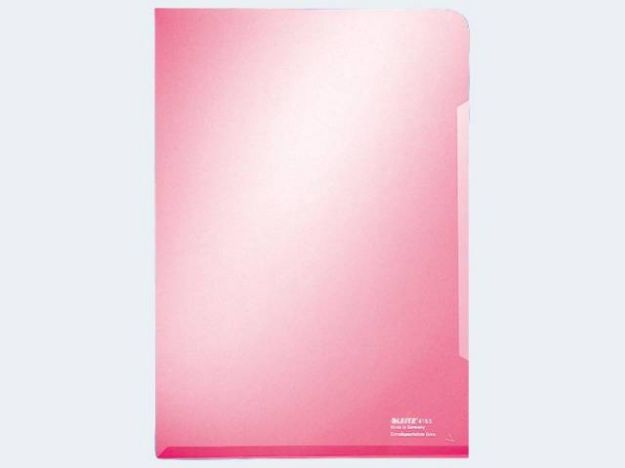 Bild von Sichthüllen A4 4153 rot PVC 0,15µ Kantenklebung - 41530025