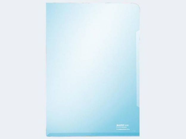 Bild von Sichthüllen A4 4153 blau PVC 0,15µ Kantenklebung - 41530035