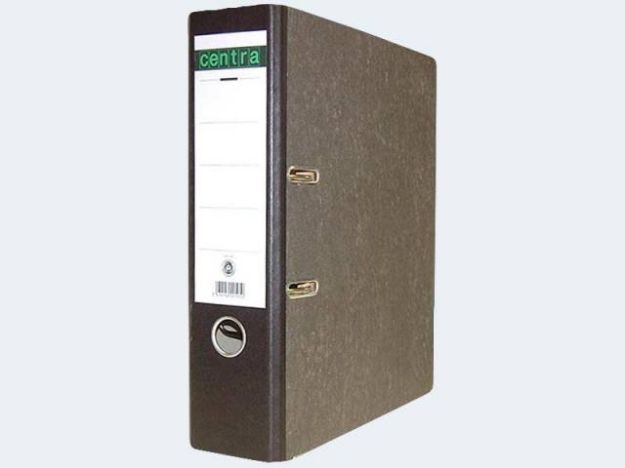 Bild von Ordner A4/80 Centra schwarz Pappe - 220105