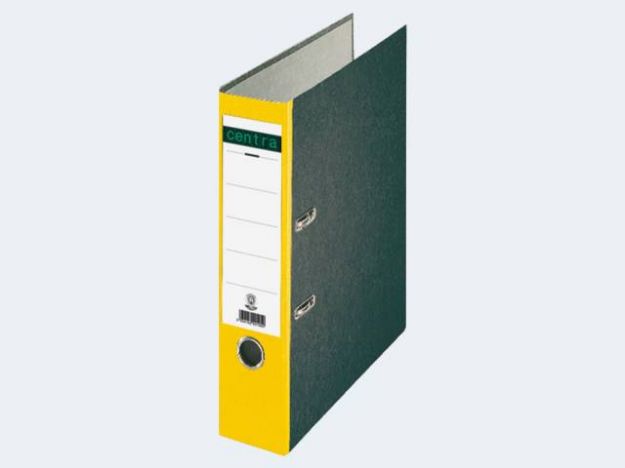 Bild von Ordner A4/80 Centra gelb Pappe - 220120