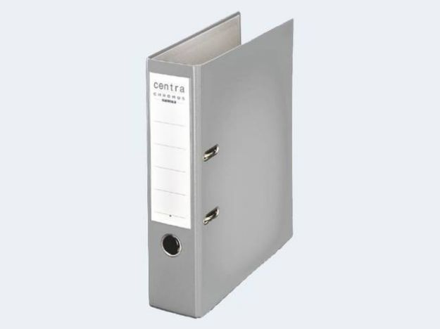 Bild von Ordner A4/80 Centra grau Plastik - 230138