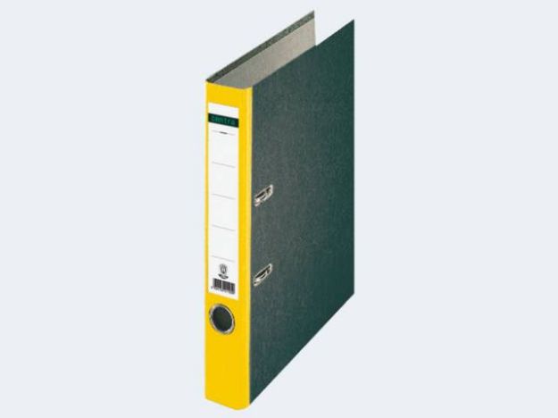 Bild von Ordner A4 Centra gelb schmal Pappe - 221120