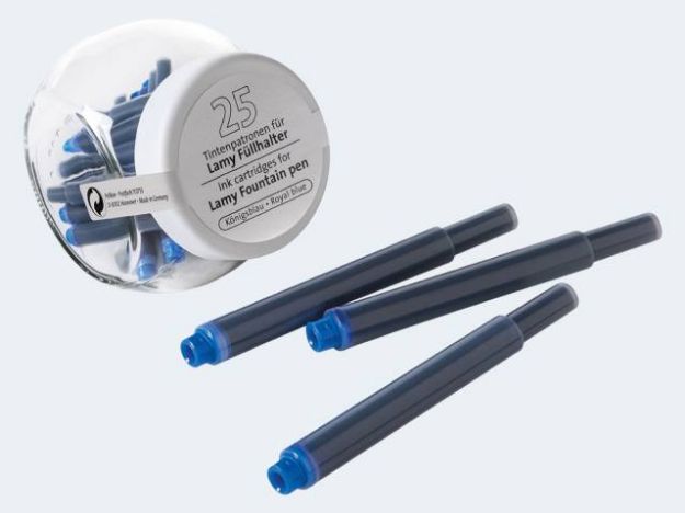 Bild von 25 Tintenpatronen LTP k-blau im Glas - 105908