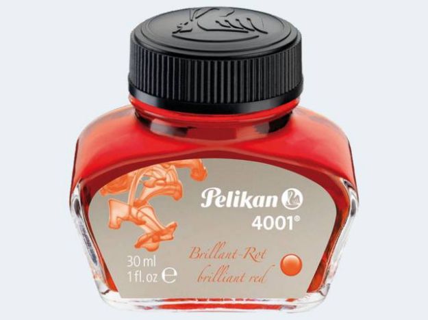 Bild von Tinte 30ml Glas rot 4001 - 301036