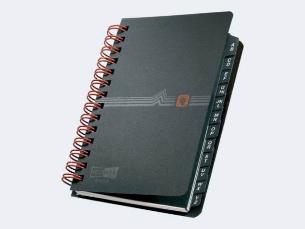 Bild von Telefonringbuch A7 mit Spiralbindung PP schwarz - 5107180