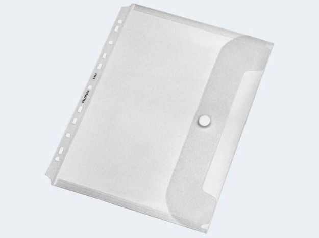 Bild von Dokumentenhülle A4 mit Klettverschluss PP Euroloch - 5342100