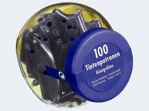 Bild von 100 Tintenpatronen i Glas königsblau - 156372