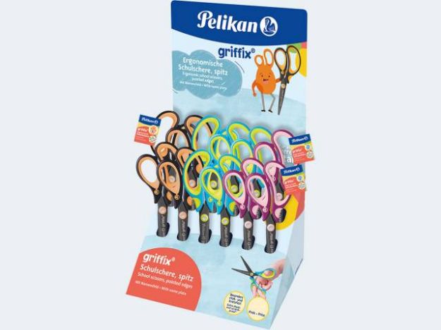 Bild von Griffix Schulschere spitz 12 Stück - 605380