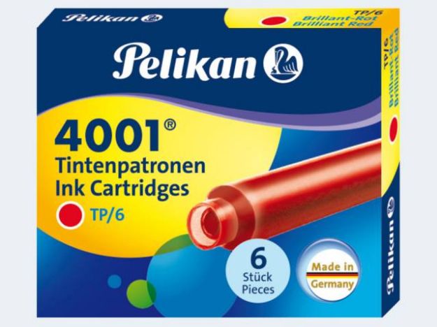 Bild von Tintenpatronen TP/6 kurz 6St rot - Eine Verkaufseinheit = 10 Stück - 301192